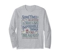 Alice Pays Merveilles Impossible Choses Citation Manche Longue