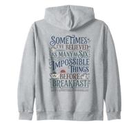 Alice Pays Merveilles Impossible Choses Citation Sweat à Capuche