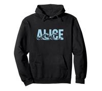 Alice Sea Waves - Nom personnalisé Ocean Beach Art Sweat à Capuche