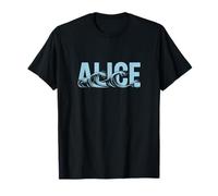 Alice Sea Waves - Nom personnalisé Ocean Beach Art T-Shirt