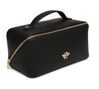 Alice Wheeler Bee Train Case Beauty Concertina Organiseur pliable Coffret Noir