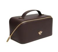 Alice Wheeler Bee Train Case - Luxury Beauty Concertina Organiseur pliable (Chocolat)