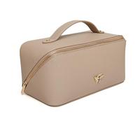 Alice Wheeler Bee Train Mallette de rangement pliable en accordéon (pierre), stone, Trousse de beauté pliable en train