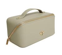 Alice Wheeler Bee Train Mallette de rangement pliable en accordéon (Pistache), pistache, Trousse de beauté pliable en train