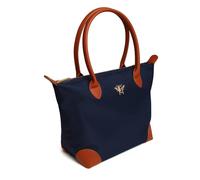 Alice Wheeler Grand sac de travail fourre-tout pour femme Motif bourdon, bleu marine, Large