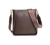 Alice Wheeler Kensington Sac à bandoulière classique, marron chocolat, cuir végétalien