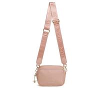 Alice Wheeler London Mini sac à bandoulière Soho pour femme - Sac à bandoulière compact zippé avec breloque abeille dorée et sangle de marque, rose, Small