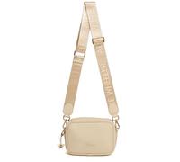 Alice Wheeler London Mini sac à bandoulière Soho pour femme - Sac à bandoulière compact zippé avec breloque abeille dorée et sangle de marque, ivoire, Small