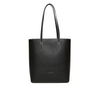 Alice Wheeler London Sloane Sac fourre-tout classique en nappa végétalien, noir avec coutures contrastées