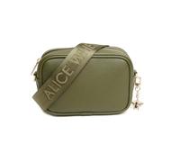 Alice Wheeler Mini sac à bandoulière Soho, vert olive, 18 cm x 12 cm x 6 cm, breloque abeille dorée