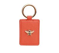 Alice Wheeler Porte-clés abeille en cuir végétalien, Orange, taille unique