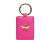 Alice Wheeler Porte-clés abeille en cuir végétalien, rose vif, taille unique