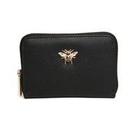 Alice Wheeler Porte-monnaie et cartes en forme d'abeille Concertina en cuir vegan Taille M, Noir , M, Porte-monnaie en accordéon