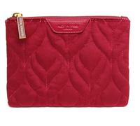 Alice Wheeler Trousse de maquillage matelassée en velours 15,5 x 13,5 x 2,5 cm - Plusieurs couleurs, Figue, Voyage de luxe