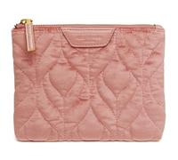 Alice Wheeler Trousse de maquillage matelassée en velours 15,5 x 13,5 x 2,5 cm - Plusieurs couleurs, rose, Voyage de luxe