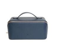 Alice Wheeler Trousse de toilette London en cuir vegan Nappa Train Alice Wheeler, bleu marine, Décontracté