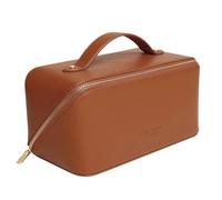 Alice Wheeler Valise de train en nappa végétalienne Beauty Concertina - Organiseur pliable, peau, Taille unique, Trousse de beauté pliable en train