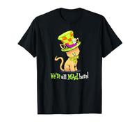 Alice Wonderland Chapelier fou pour amoureux des chats T-Shirt