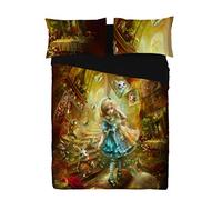 Alice wonderland - Housse couette fantasy - 200x200 + 2 taies
