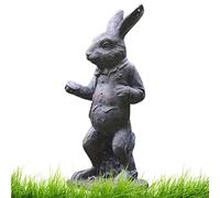 Alice Wonderland Ornement Jardin | Sculpture du Pays des Merveilles en résine, Lapin Fou Blanc, Chat l' et Chenille Bunny Statue Wonderland Décoration Jardin