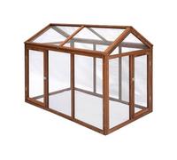 Enclos pour poulailler en bois CHABO, 6 poules, parc grillagé pour poules, extension