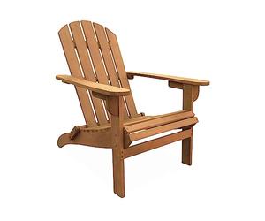 Alice's Garden - Fauteuil de Jardin en Bois - Adirondack Salamanca- Eucalyptus. Chaise de terrasse Retro. siège de Plage