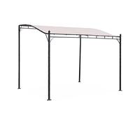 Pergola 3 x 2.5m - Brestum - Toile beige - Pergola murale