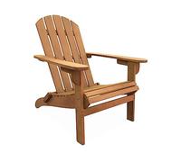 Alice's Garden sweeek- Fauteuil de Jardin en Bois - Adirondack Salamanca- Eucalyptus. Chaise de terrasse Retro. siège de Plage