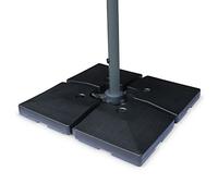 sweeek - Dalle à lester pour parasol 51x51cm (lot de 4) BASE CARRÉE POUR PARASOL DÉPORTÉ