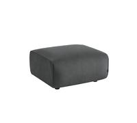 Alice's Garden sweeek - Pouf. Module pour canapé. Repose-Pieds pour canapé 2 Places en Velours côtelé Gris foncé. L 76 x P 70 x H 41cm - Wallas