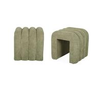 Alice's Garden sweeek - Set de 2 poufs contemporains en Tissu vvert