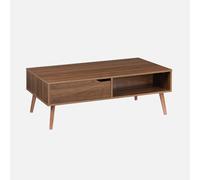 Alice's Garden sweeek - Table Basse Vintage décor Bois de Noyer