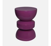 Alice's Garden sweeek - Table d'appoint. Bout de canapé. Table de Chevet en métal Effet Glossy Violet Assa. Ø32 x H 44.5cm