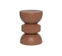 Table d'appoint. bout de canapé. table de chevet en métal. terracotta. Assa. Ø32 x H 43.5cm