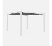 Alice's Garden - Toile de Toit Grise pour tonnelle 3x4m Condate - Toile de Rechange pergola. Toile de Remplacement