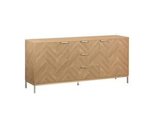 Alice's Home - Buffet de Rangement. Budapest. Deux Portes. Deux étagères. Trois tiroirs. Buffet Bas. L160 x l 40 x H 75cm