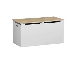 Alice's Home - Coffre à Jouet - Tobias - 80x40 cm. Couvercle Rabattable. poignées latérales