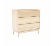 Alice's Home - Commode de Rangement décor Bois. 3 tiroirs - Linear