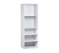 Alice's Home - Module Dressing avec 5 étagères. Blanc. Panneaux stratifiés