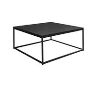 Alice's Home - Table Basse. Industrielle. Structure métal Noir. L 80 x l 80 x H 36cm