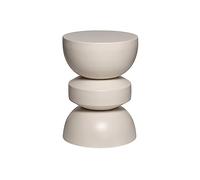 Alice's Home - Table d'appoint. Bout de canapé. Table de Chevet en métal. crème. Assa. Ø32 x H 43.5cm