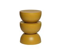 Alice's Home - Table d'appoint. Bout de canapé. Table de Chevet en métal. Moutarde. Coumba. Ø32 x H 46.5cm