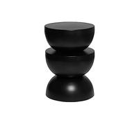 Alice's Home - Table d'appoint. Bout de canapé. Table de Chevet en métal. Noir. Coumba. Ø32 x H 46.5cm