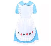 Alice's Wonderland Déguisement pour enfant - Tenue classique de livre d'histoires pour fille, goûter, journée mondiale du livre, Halloween et événements costumés à thème