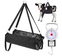 Aliceset Sangle pour mollet pesant jusqu'à 181,4 kg avec balance de poids | Sangle de pesée imperméable Oxford 1800D pour mollet, chèvre, agneau, avec boucle rapide, taille des sabots 76,2 x 63,5 cm