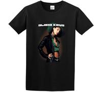 Alicia Keys Groove T-Shirt Graphic Printed Funny Tee for Men Black M