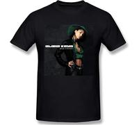 Alicia Keys Songs in A Minor Men's Classic Fashion Cotton Short Sleeve Round Neck T-Shirt Black Manches Courtes(Small)