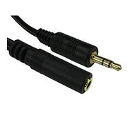 Alida Systems ® Câble d'extension de 10m Jack de 3,5 mm - Qualité Supérieure / 24k Plaqué Or/Audio/Stéréo/Mâle vers Femelle