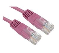 ALIDA SYSTEMS Câble réseau professionnel de qualité supérieure (26 AWG 100 % fil de cuivre) / CAT5e (amélioré) / RJ45 / Ethernet / Patch / LAN / routeur / modem / 10/100 Rose 1 m