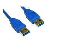 ALIDA SYSTEMS - Câble USB 3.0 A mâle vers A mâle de 2 m - Super Speed - USB 3.0 prend en charge des vitesses de transfert de données allant jusqu'à 5 Gbit/s*